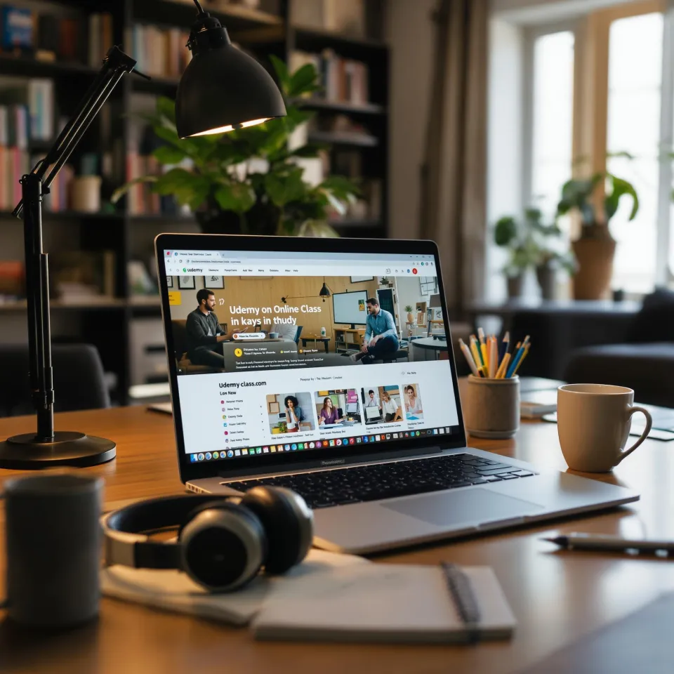 Livros sobre mesa com luz criativa